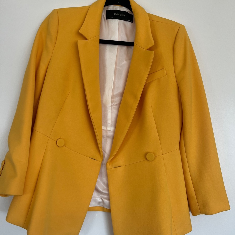 Zara yellow blazer - Picture 5 of 7